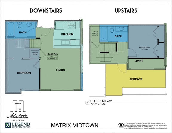Floor Plan  Matrix Midtown Unit 412