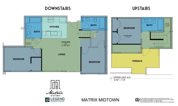 Floor Plan  Matrix Midtown Unit 413