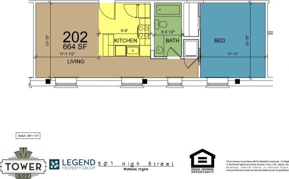 Floor Plan  Tower 507 - Unit 202
