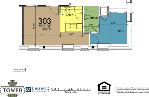 Floor Plan  Tower 507 - Unit 303