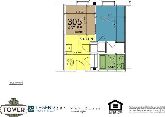 Floor Plan  Tower 507 - Unit 305