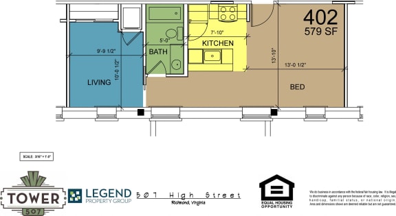 Floor Plan  Tower 507 - Unit 402