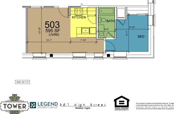 Floor Plan  Tower 507 - Unit 503