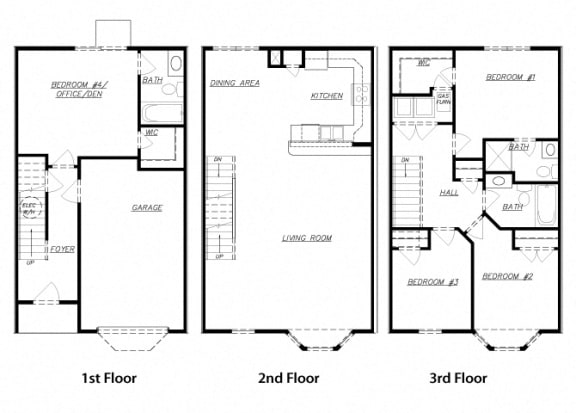 Floor Plan  Townhouse Floor Plan Diagram
