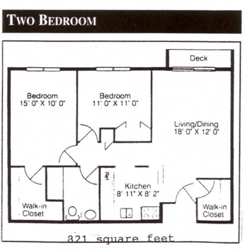 Floor Plan  2 Bedroom