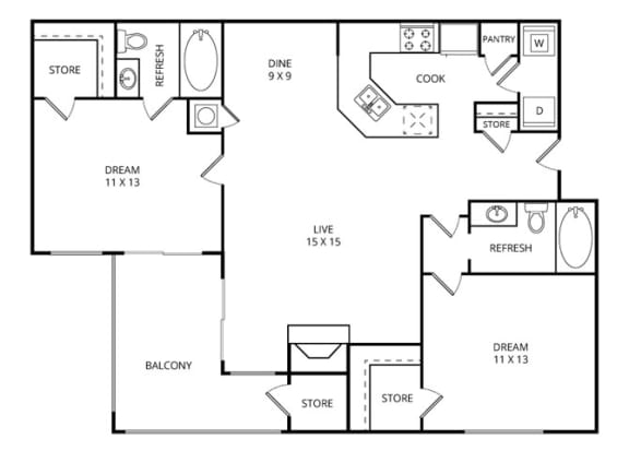 Floor Plan  at Vista Springs, Lewisville