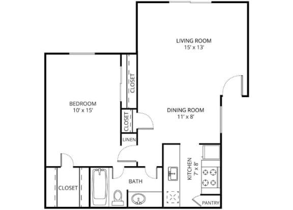 Floor Plan  Cottage Floor Plan at Forest Glen, Garland, 75042