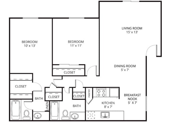 Floor Plan  Tower Floor Plan at Forest Glen, Garland