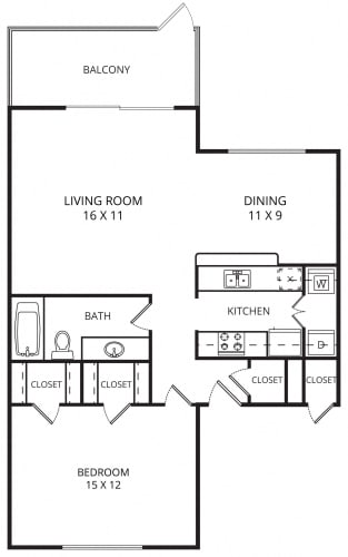 Floor Plan  Rose Floor Plan at Garden Gate, Irving