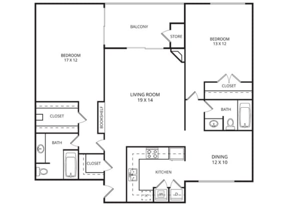 Floor Plan  Lily Floor Plan at Garden Gate, Texas, 75061