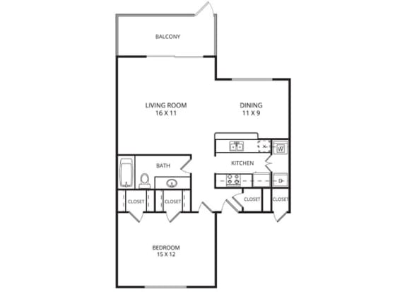 Floor Plan  Rose Floor Plan at Garden Gate, Irving, Texas