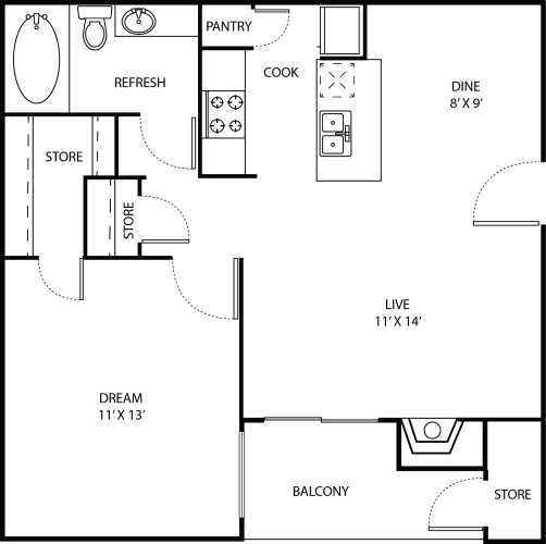 1, 2 & 3-Bed Apartments in Northwest San Antonio | Walnut Hill