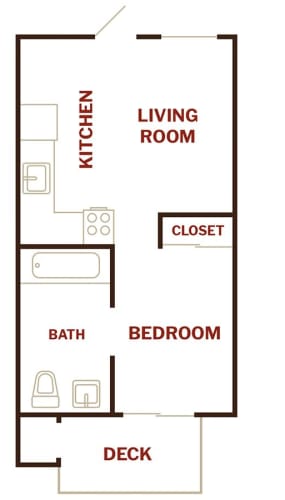Floor Plan Studio Floor Plan l The Breakers in Santa Cruz CA