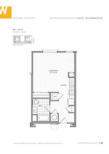 Floor Plan  Studio Apartment