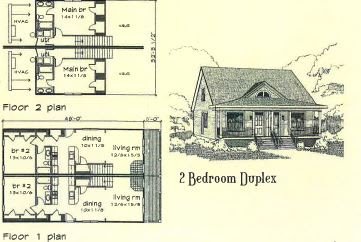 Floor Plan  2 Bedroom Duplex