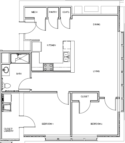 Floor Plan  2bed