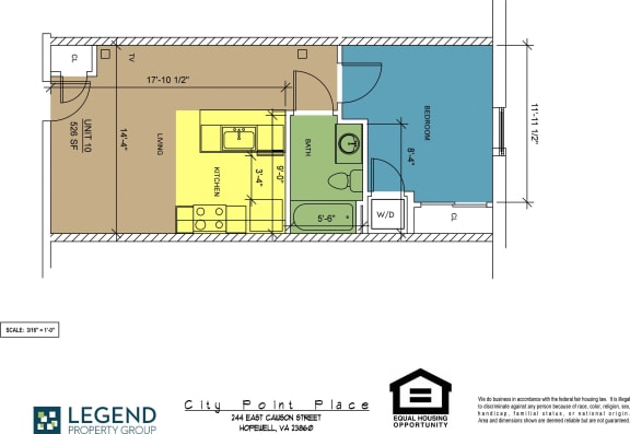 Floor Plan  Floorplan City Point Place Unit 10