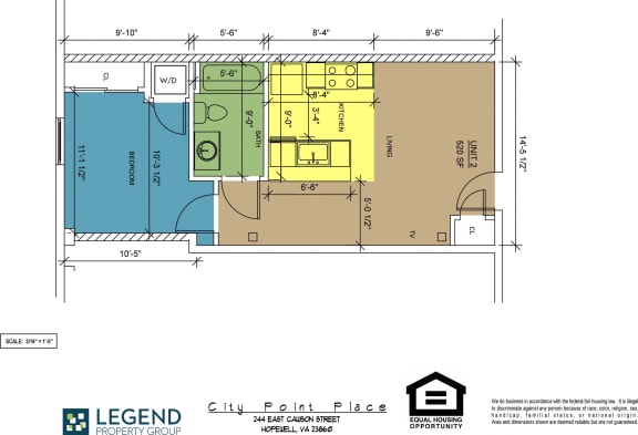 Floor Plan  Floorplan City Point Place Unit 2