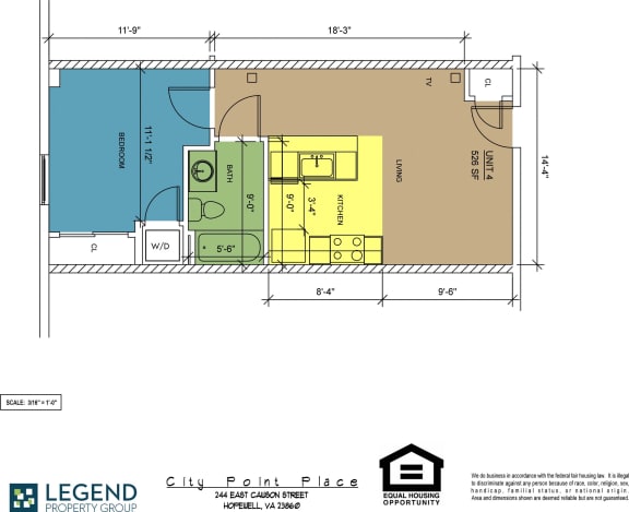 Floor Plan  Floorplan City Point Place Unit 4