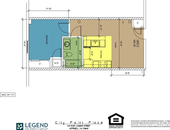Floor Plan  Floorplan City Point Place Unit 5