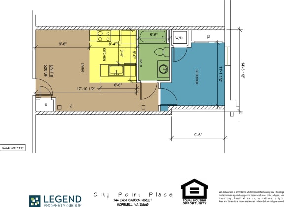 Floor Plan  Floorplan City Point Place Unit 8