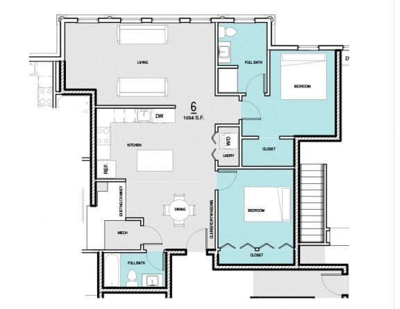 Floor Plan  M6- Suite 6