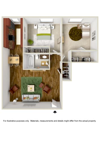 Floor Plan  2 Bedroom or 2 Bedroom with Loft