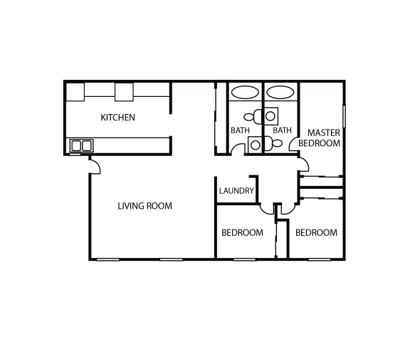 Floor Plan  Three Bedroom