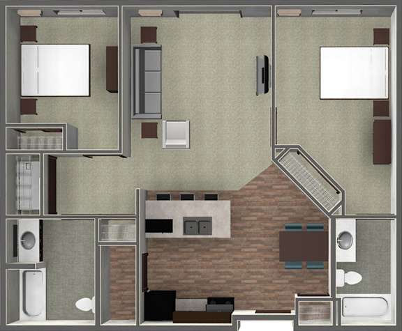 Floor Plan  2 bedroom