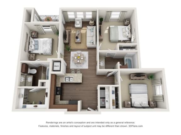 Floor Plan  Floor Plan at The Veranda, Denton, TX