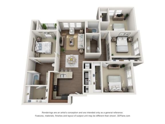 Floor Plan  Floor Plan at The Veranda, Denton,Texas