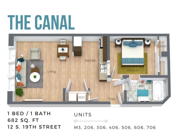 Floor Plan  The Canal (Overview-City Side)