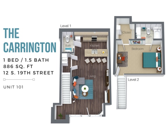 Floor Plan  The Carrington (Overview-City Side)