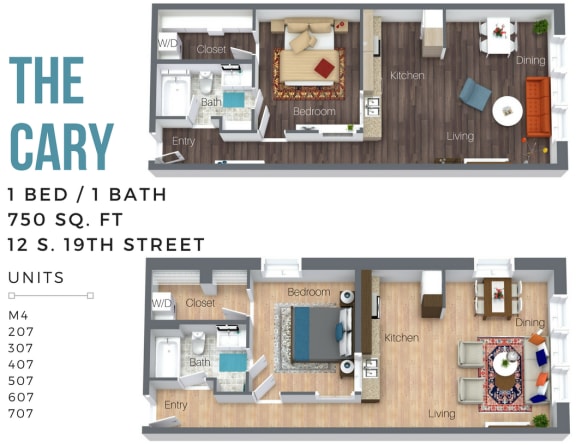 Floor Plan  The Cary (Overview-City Side)