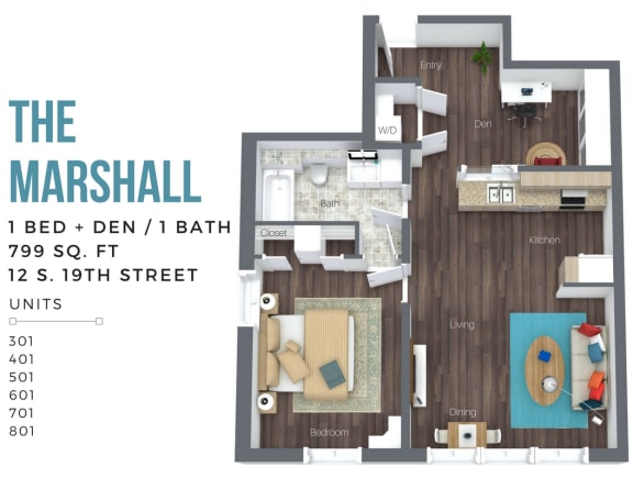 Floor Plan  The Marshall (Overview-City Side)