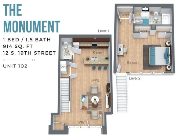 Floor Plan  The Monument (Overview-City Side)