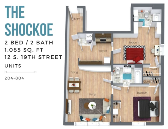 Floor Plan  The Shockoe (Overview-City Side)