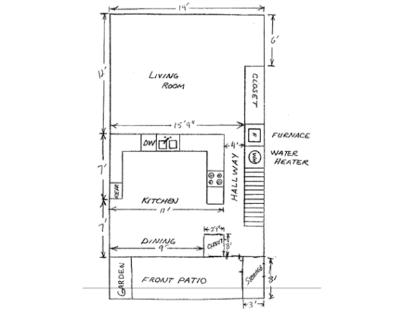 Floor Plan  3 Bedroom 1st Floor