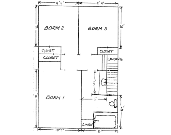 Floor Plan  3 Bedroom 2nd Floor