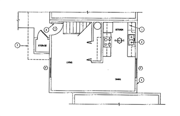 Floor Plan  2 Bedroom lower Floorplan
