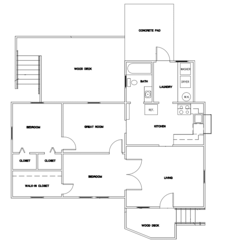 Floor Plan  2 Bedroom Home