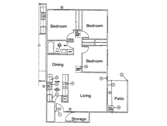Floor Plan  3 Bedroom