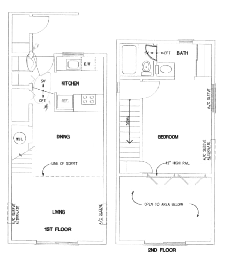 Floor Plan  One Bedroom