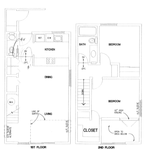 Floor Plan  Two Bedroom