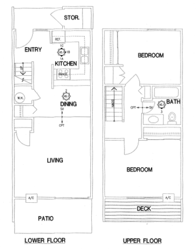 Floor Plan  Two Bedroom