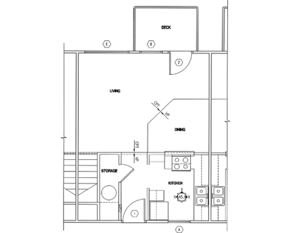 Floor Plan  2 bedroom units