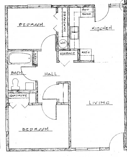 Floor Plan  2 Bedroom