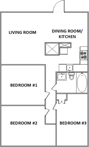 Floor Plan  Three Bedroom