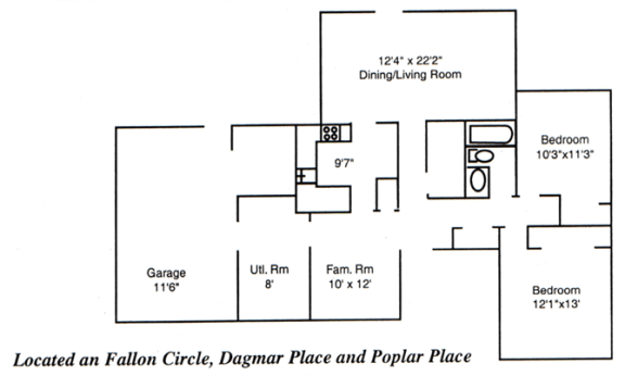 Floor Plan  Two Bedroom