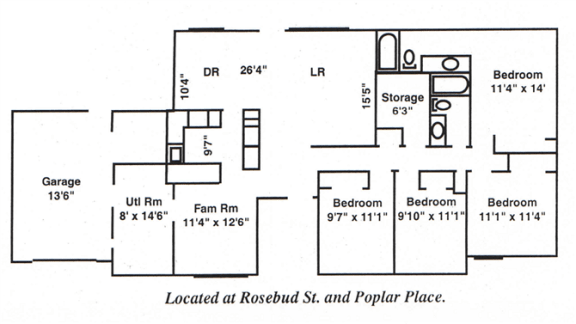 Floor Plan  Four Bedroom